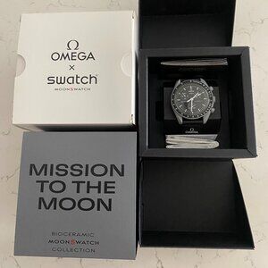 NIB OMEGA x Swatch Bioceramic Moonswatch "Mission to the Moon"